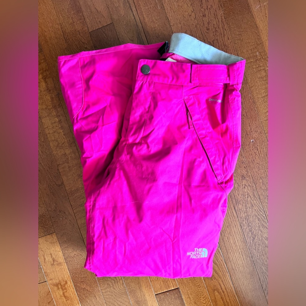 Girls Sz L (sz14-16) Pink North Face snowboard Pants
